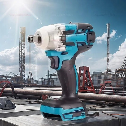 Makita Compatible 18V Cordless electric screwdriver Speed brushless impact wrench Rechargeable drill LED light