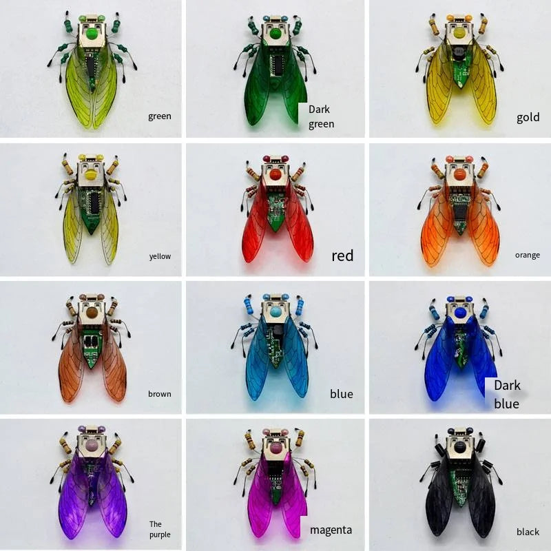 Robot JV STEAM DIY Robotic Insects Science Invention Electronic Animal for School Competition Non-soldered DIY Kit Stem Toys Robot Animal