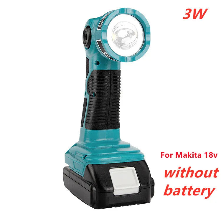 Makita Compatible JV LED Lamp 18V Cordless LED Flashlight Work Light Flashlight Without Battery USB Outdoor Emergency Lighting Spotlight