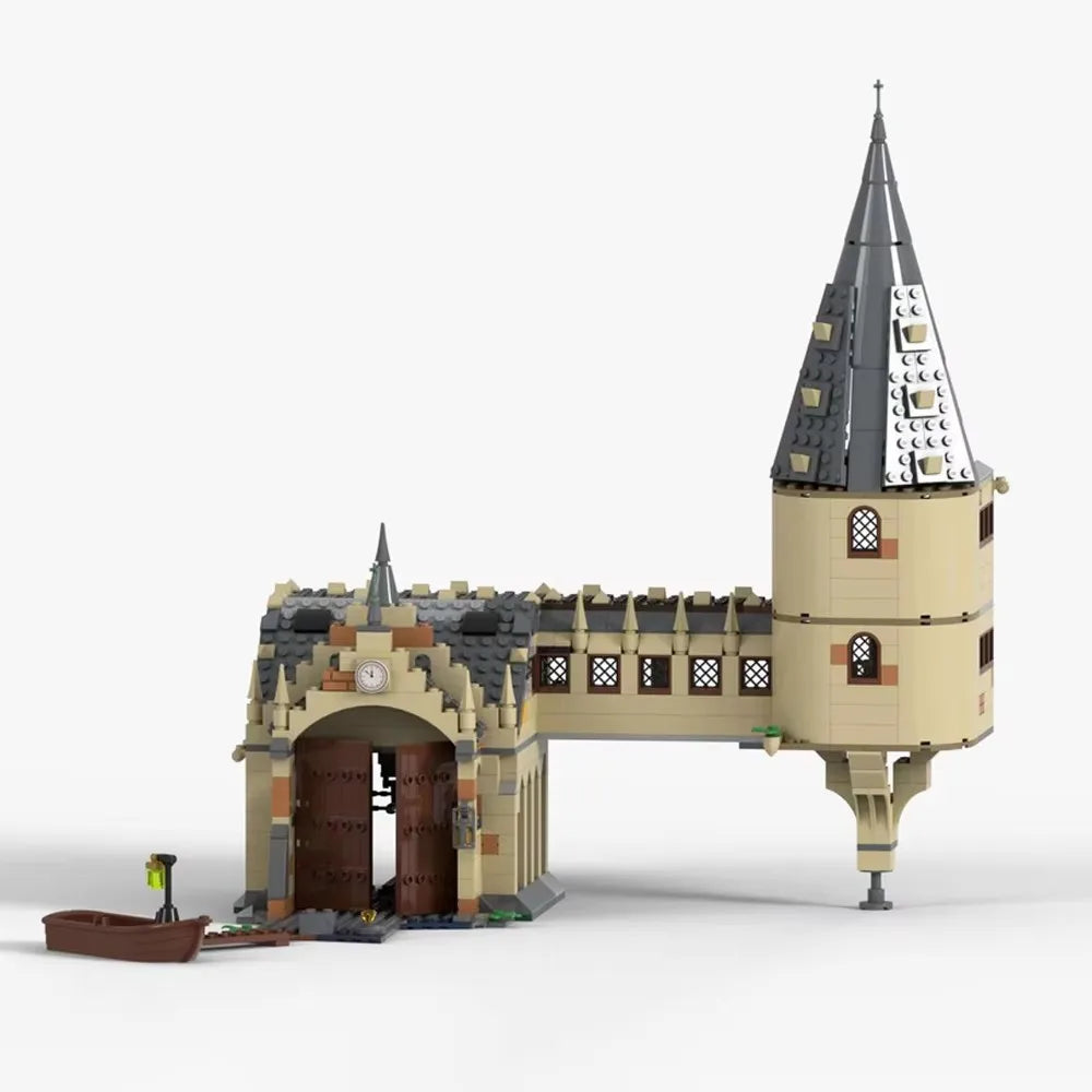 Harry Potter JV NEW 694PCS magic Movie MOC Harrying Bridge House model DIY creative ideas Child Toy Assembly Puzzle Birthday Gift MOC-75954