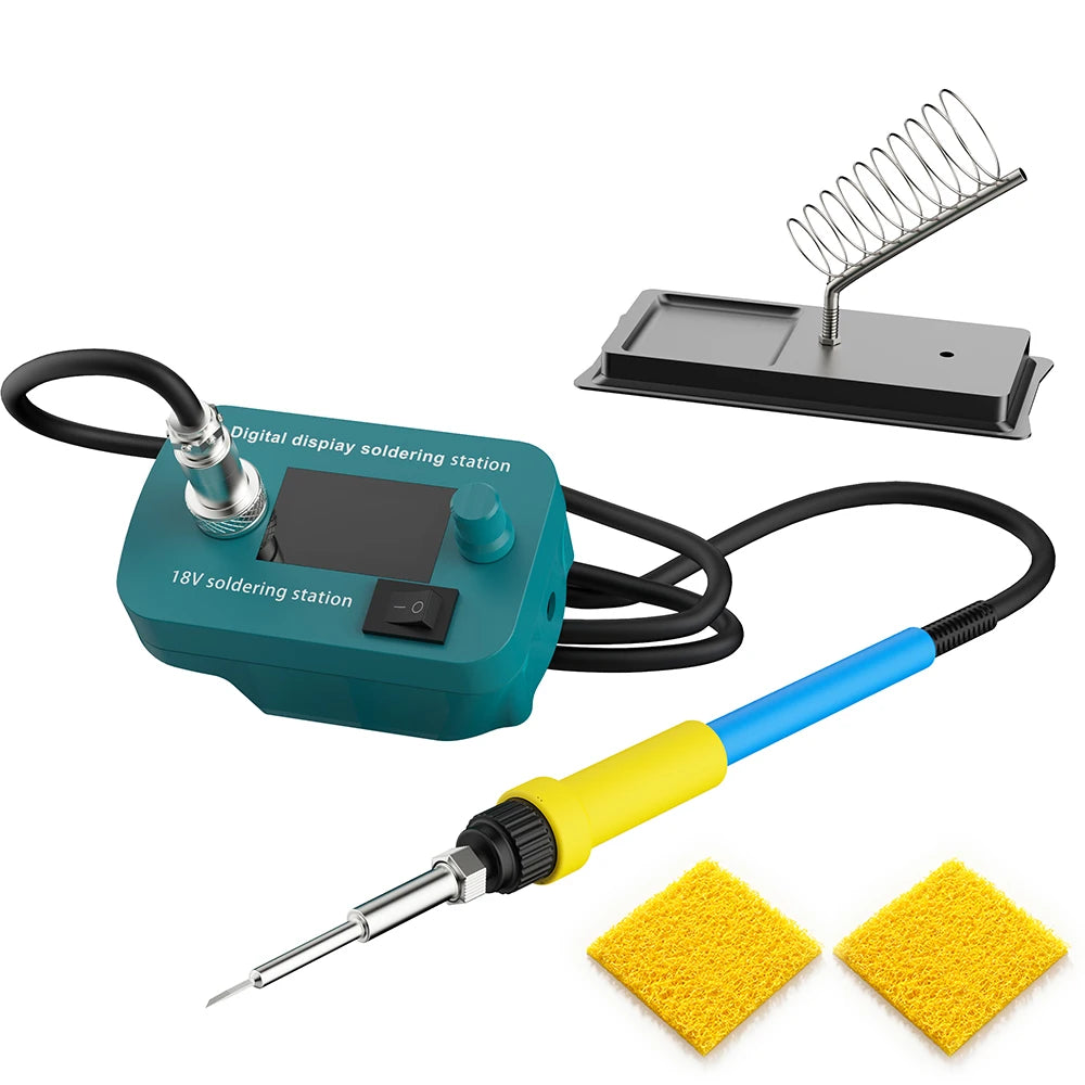 Makita Compatible 18V Cordless Soldering Iron Station Tool For Makita 14.4V-18V Battery BL1830 BL1840 BL1850 BL1860 Battery 60W PCB Soldering Tool