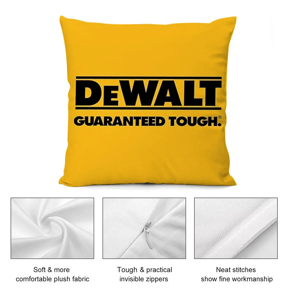 DeWalt Pillow Case Short Plush Sofa Decorative Gift Home Double-sided Printing Cushion