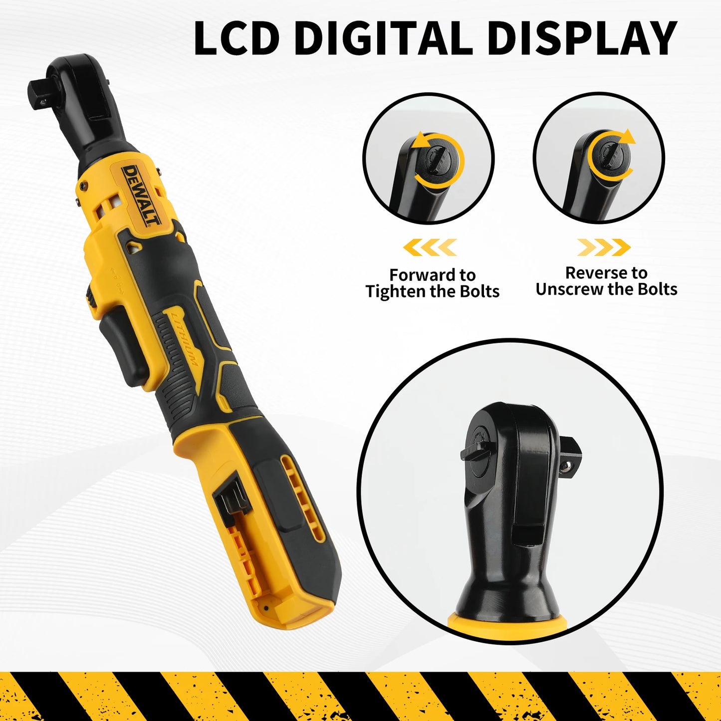 Dewalt DCF512/DCF513 18V 20V Max Brushless Ratchet Right Angle Wrench LED Cordless Driver Variable Speed Power Wrench 20V Power Tools