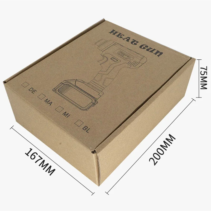 Makita Dewalt Milwaukee Bosch Black Decker Compatible JV 18V 20V Li-ion Battery Cordless Heat Gun Handheld Electric Heat Gun with 4 Nozzle