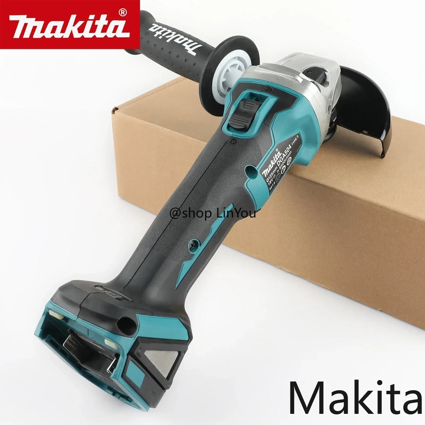 Makita DGA504 18V 125mm Brushless Lithium Battery Angle Grinder Rechargeable Cutting Machine Multi-functional All-in-one B
