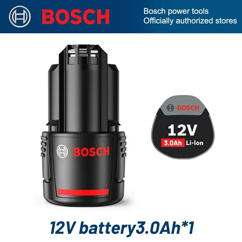 Bosch Original 3.0Ah 12V battery, 3000mAh BAT411 Lithium ion Rechargeable Battery BAT411A BAT412 BAT412A BAT413 Battery Charger