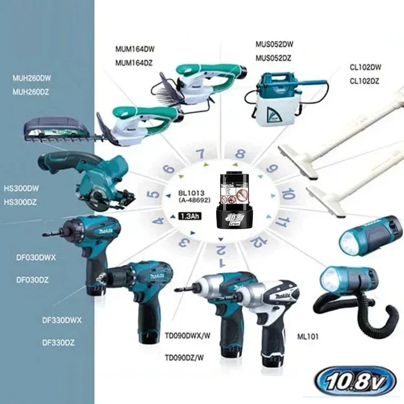 Makita original 10.8V BL1030 Makita battery ，3.0Ah Makita rechargeable replacement battery，TD090D LCT203W Power battery