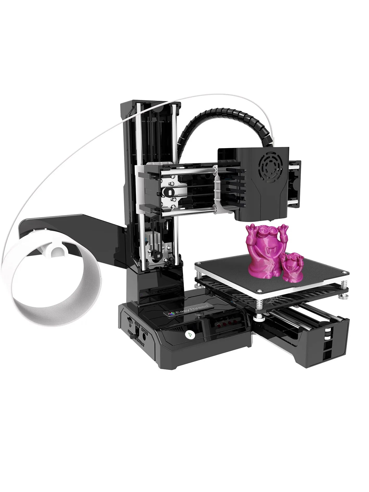 EasyThreed JV K9 Mini 3D Printer Easy to Use Entry Level  Gift 3D Printer FDM TPU PLA Filament 1.75mm Black