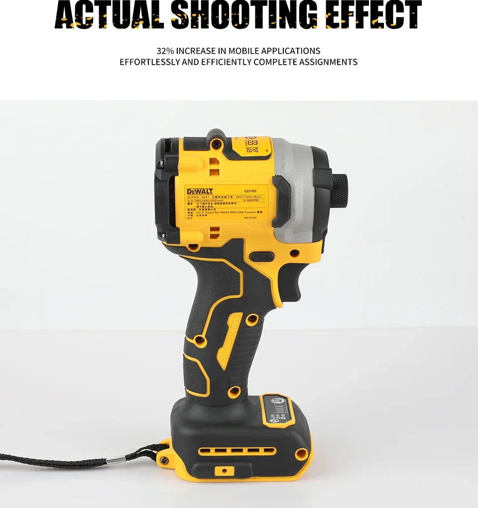 DEWALT DCF850 Driver and DCF512 Ratchet 18V 20V Max with bag combo kit