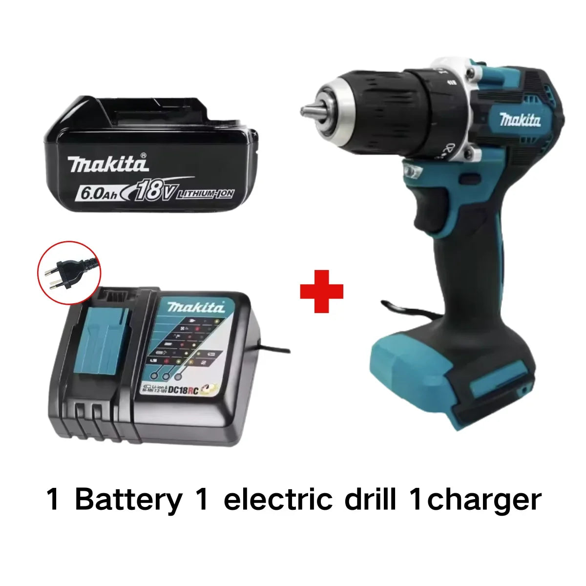 Makita Original 18V DDF487 Cordless Driver Drill Brushless Electric Impact Screwdriver Rechargeable Power Tool 18V