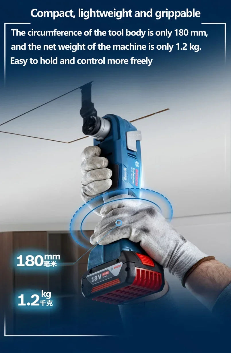 BOSCH 18V GPO 185-Li Cordless Oscillating Multi Tools Bare Tool Brushless Universal Treasure 18V Rechargeable Cutting Machine GOP 185-LI