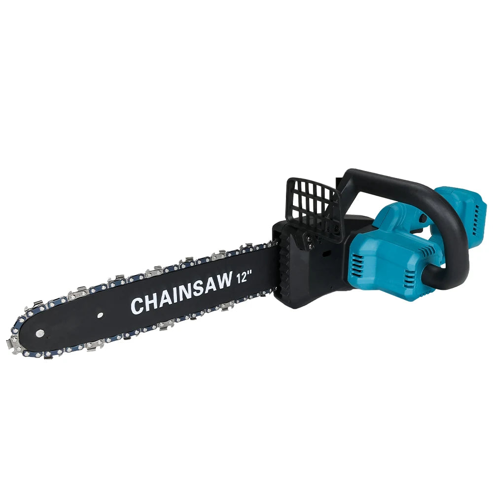 Makita Compatible JV 18V Cordless Electric Chainsaw 12 Inch  Brushless Motor Chainsaw Quiet Cutting Power for Tree Felling Storm Clean-Up Pruning