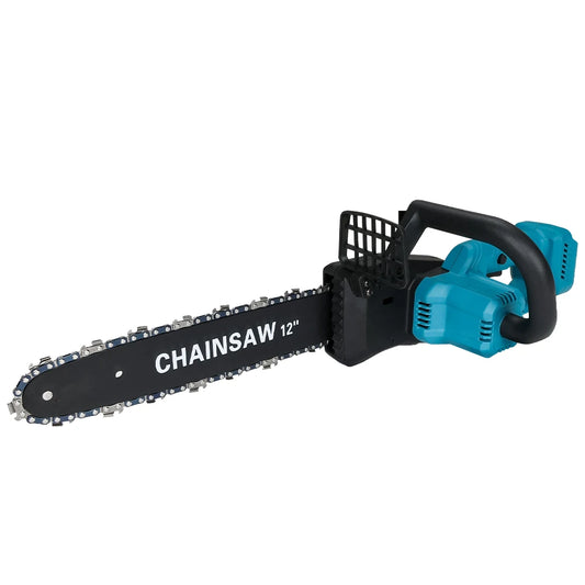 Makita Compatible JV 18V Cordless Electric Chainsaw 12 Inch  Brushless Motor Chainsaw Quiet Cutting Power for Tree Felling Storm Clean-Up Pruning