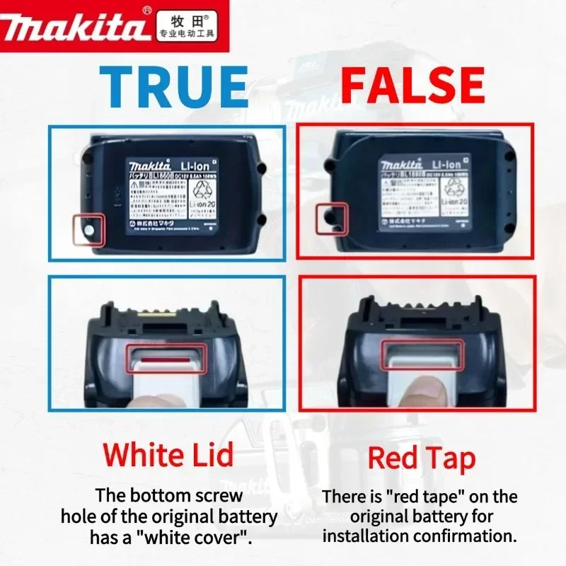 Makita Genuine 18V 6Ah BL1860 battery with original packaging