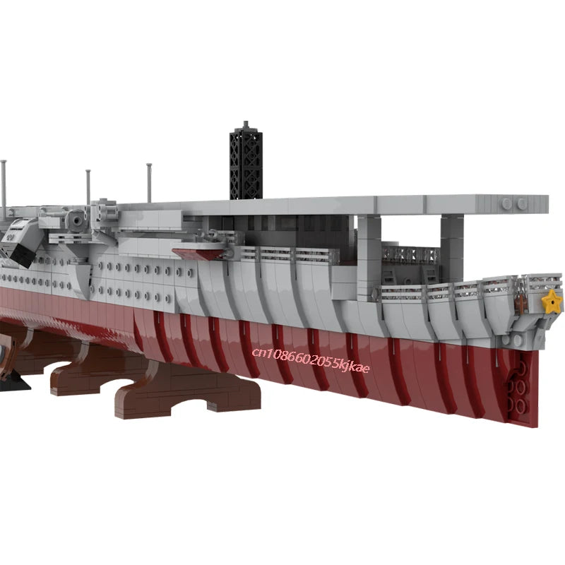 Zuiho JV 3626PCS WW2 Military MOC Zuiho light aircraft carrier warship Model DIY creative ideas high-tech Child Toy Assembly Puzzle Gift