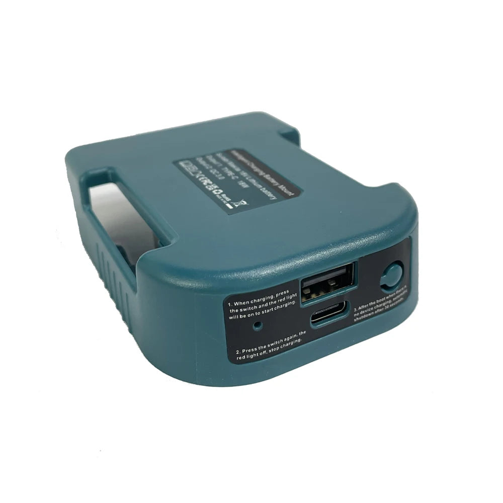 Makita Compatible 18V With USB With Type-C Battery Holder For Makita 18V Battery BL1840 BL1850 BL1860 Charger Adapter Charging