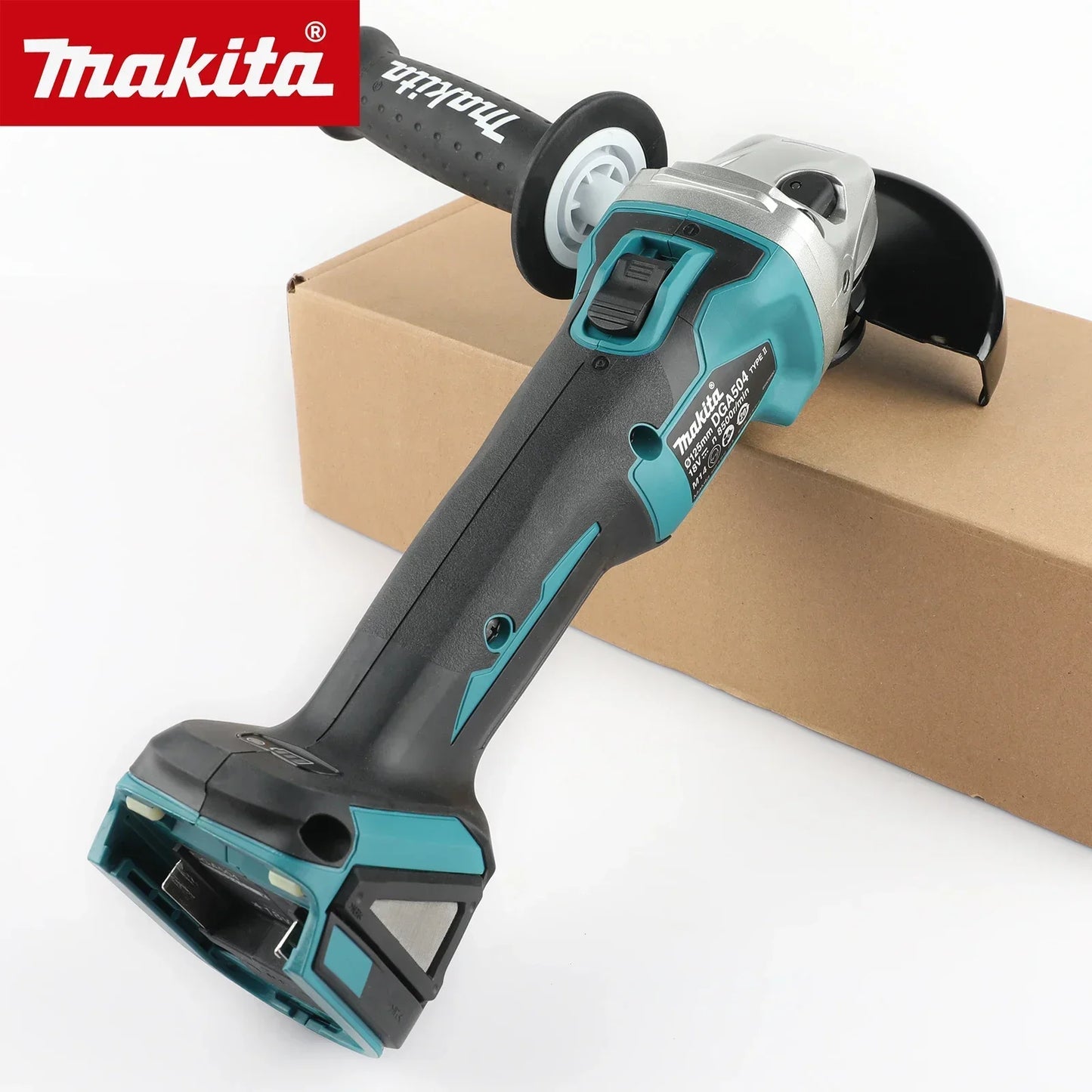Makita DGA504 18V 125mm Brushless Lithium Battery Angle Grinder Rechargeable Cutting Machine Multi-functional All-in-one B