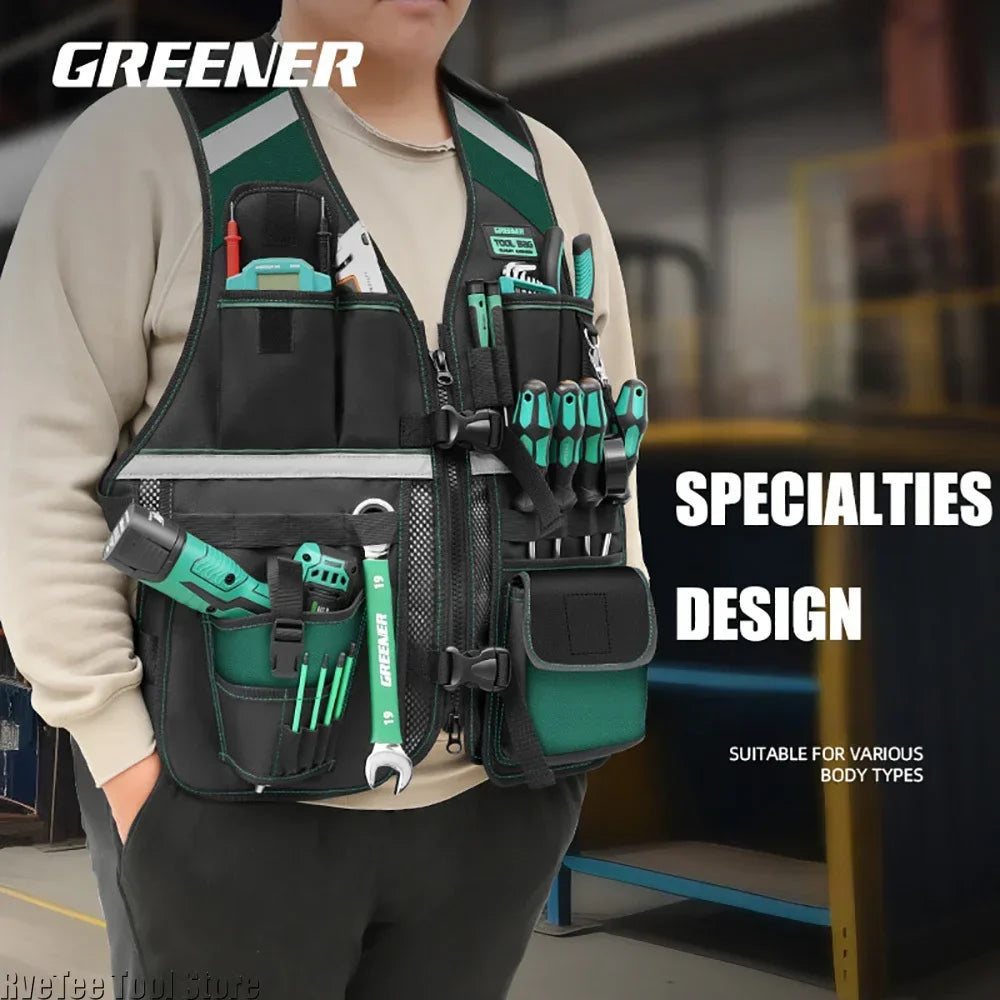 Greener Tool Vest – Lightweight, Breathable, and Built for the Job