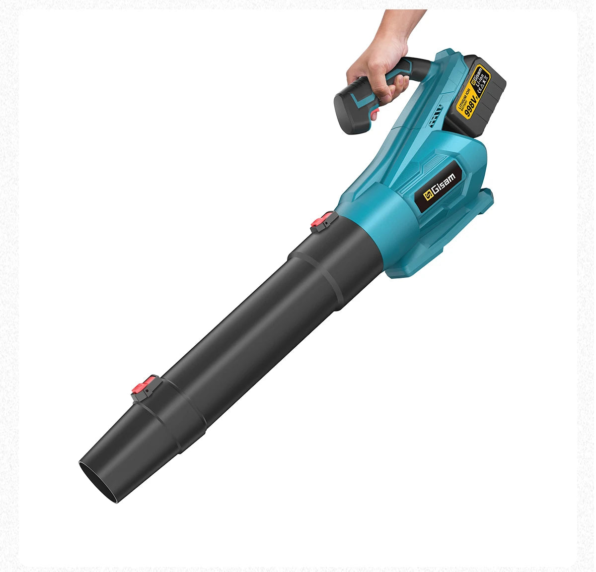 Makita Compatible 18V Gisam 2000W Brushless Electric Air Blower Cordless Leaf Blower Leaves Snow Dust Cleaning Tool Fit For Makita 18V Battery Pins