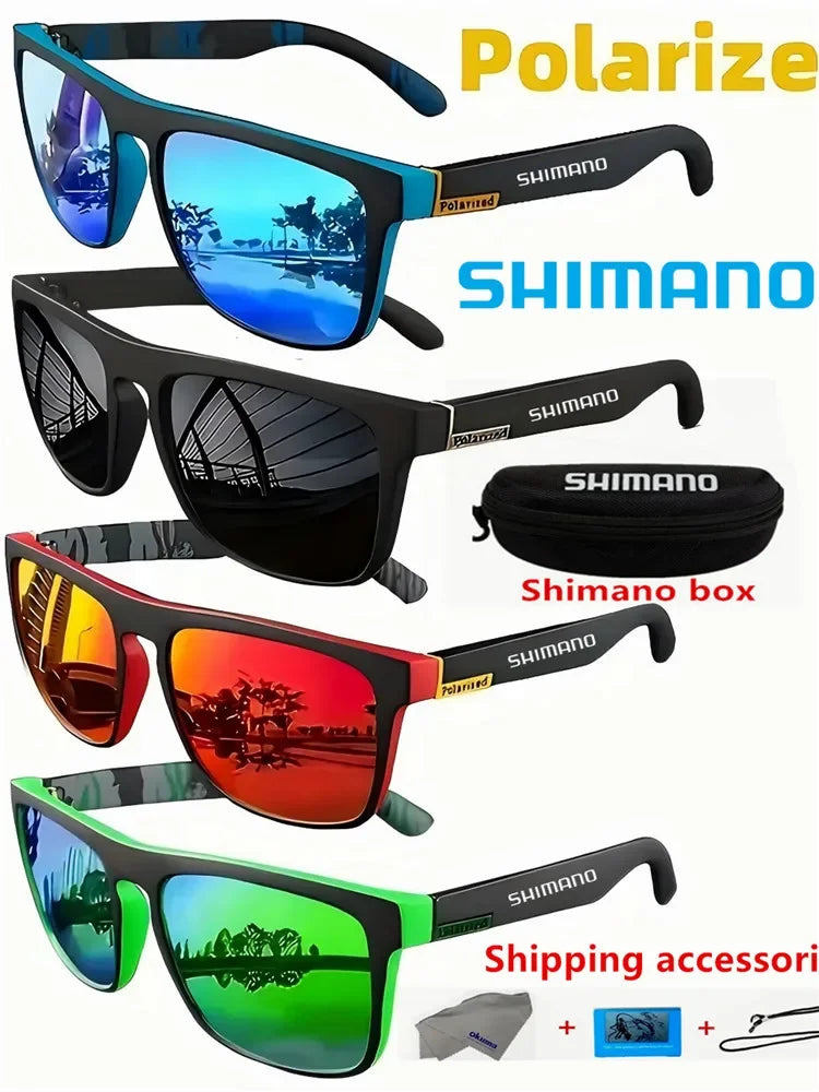 SHIMANO JV Polarized UV400 Protective Sunglasses for Men and Women Outdoor Sports Hunting Fishing Cycling Driving Fashion