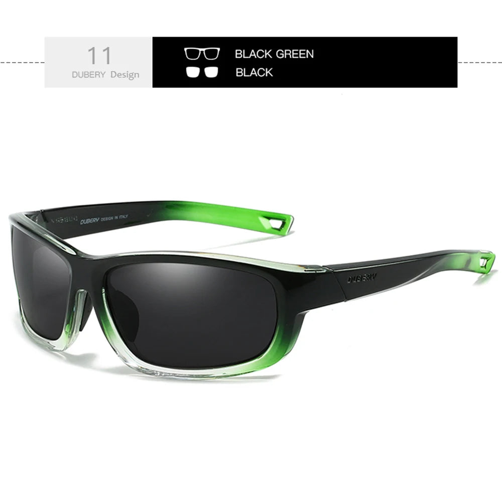 DUBERY JV Full Rim Polarized Fashion Sunglasses For Men And Women 12 Colors Model 227