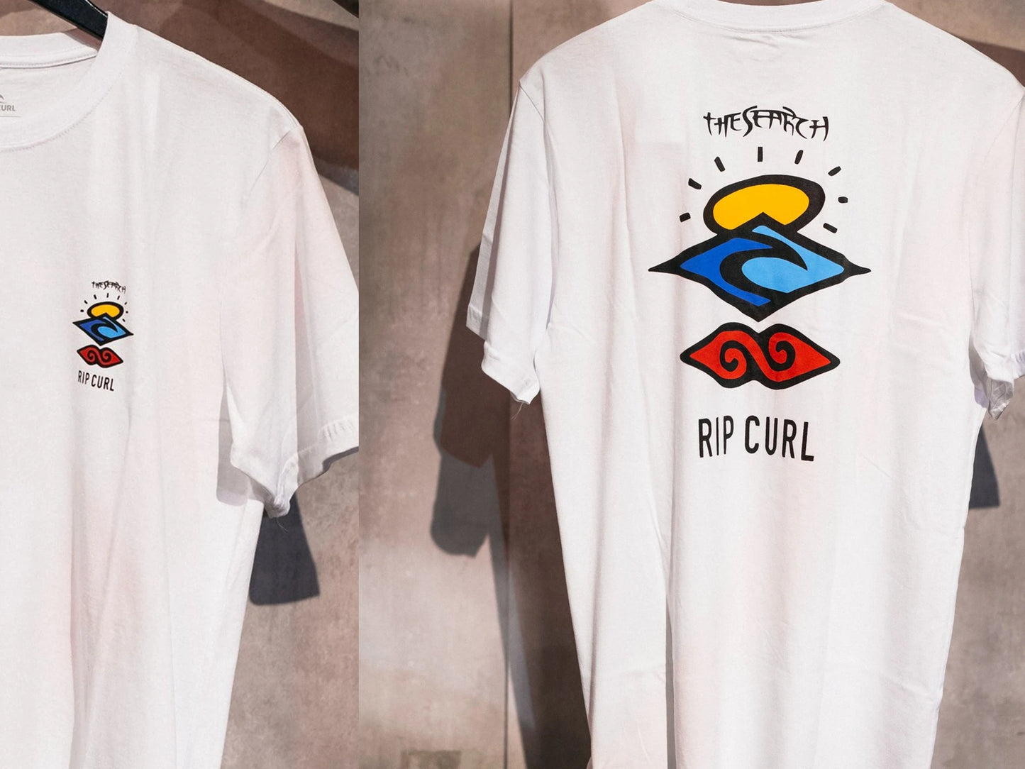 Ripcurl JV New Men's Outdoor Summer RIPCURL Letter Printing T-Shirt Short Sleeve Outdoor Sports Surfing Short Sleeve Sports Fitness Comfort