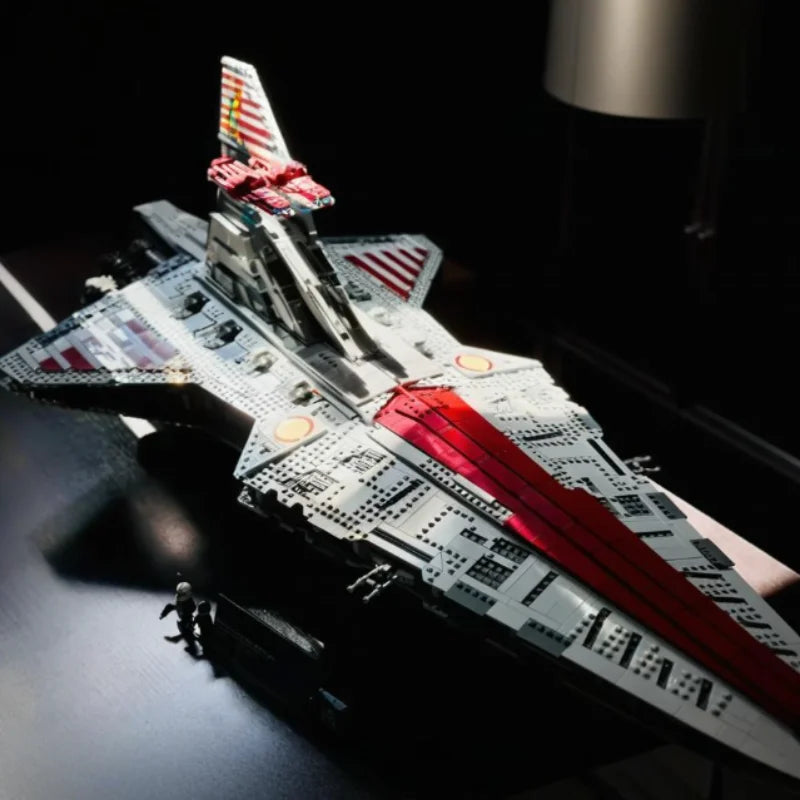 Star Wars JV 5374pcs MINISO Hot Toy Stars Battle Biggest Venator Class Republic Attack Cruiser 75367 Building Blocks Christmas Birthday Gifts