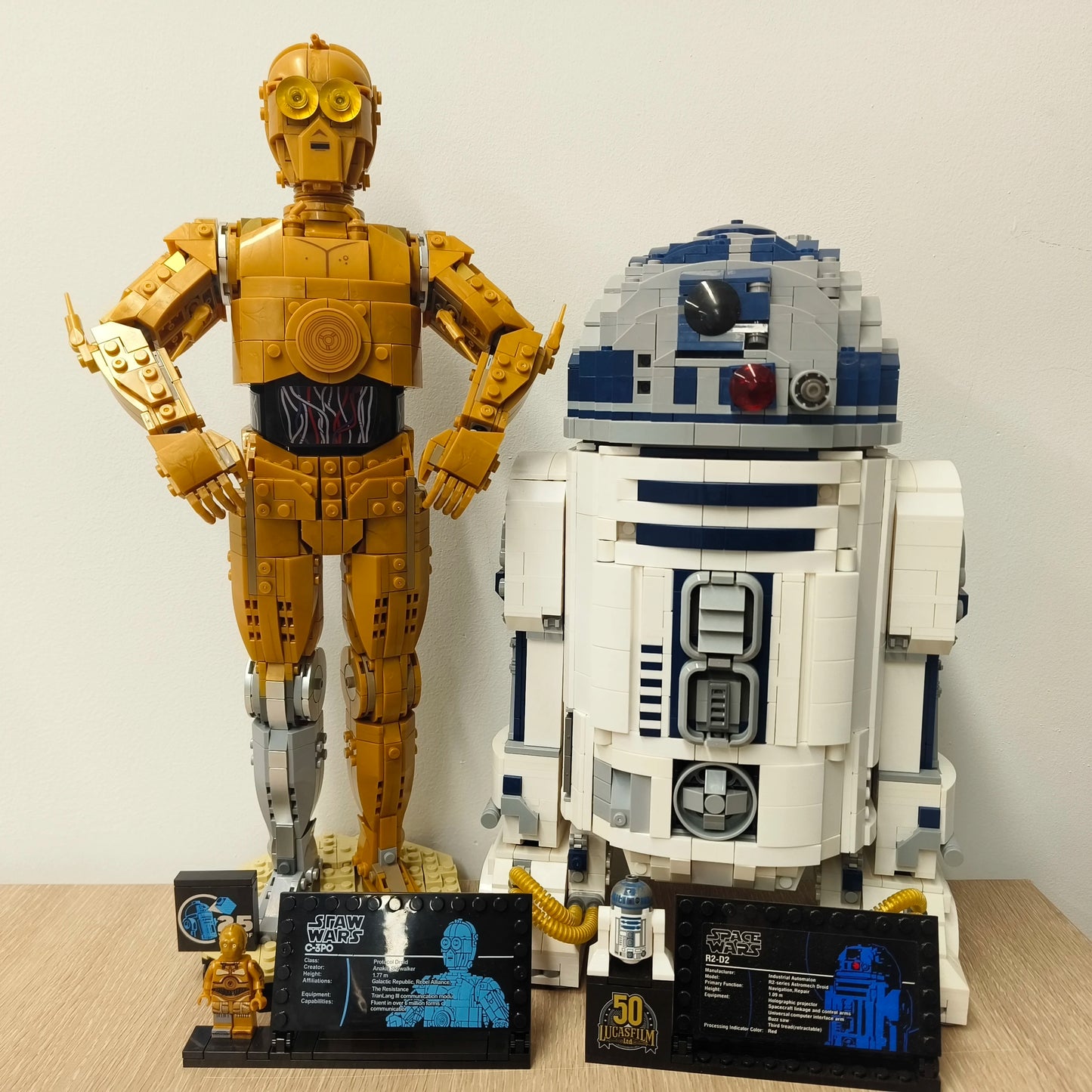 Star Wars JV C3PO and R2D2 Hot Toy UCS Star Battle C 3PO 75398 R2 D2 75308 Robot Union  Assemble Building Block Model For Holiday Birthday Christmas Gifts