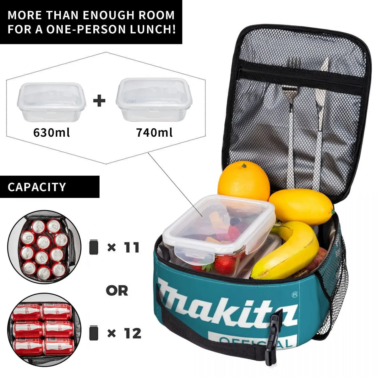 Makita lunch bag Picnic Storage Food Boxes Portable Container Cooler Thermal Lunch Box Tote
