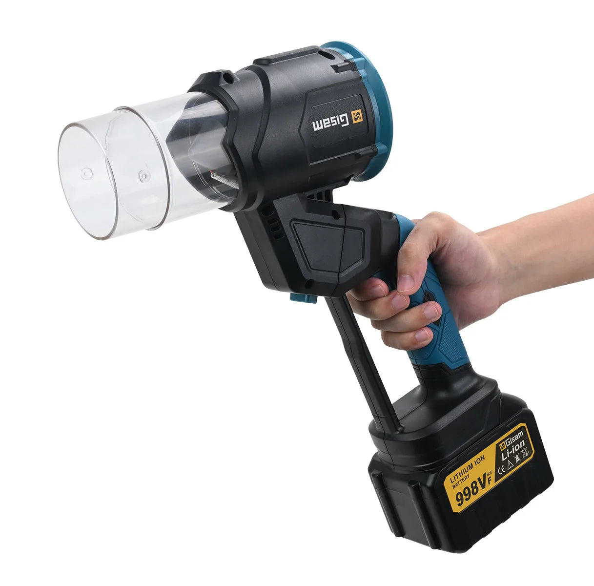 Makita Compatible 18V Gisam 35000RPM Brushless Electric Air Blower 2in1 Turbo Blower Fan Leaf Dust Snow Blowing Clean Tool For Makita 18V Battery Pin