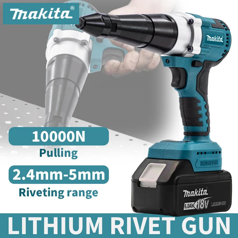 Makita 18V 2.4mm-5mm Brushless Rivet Gun