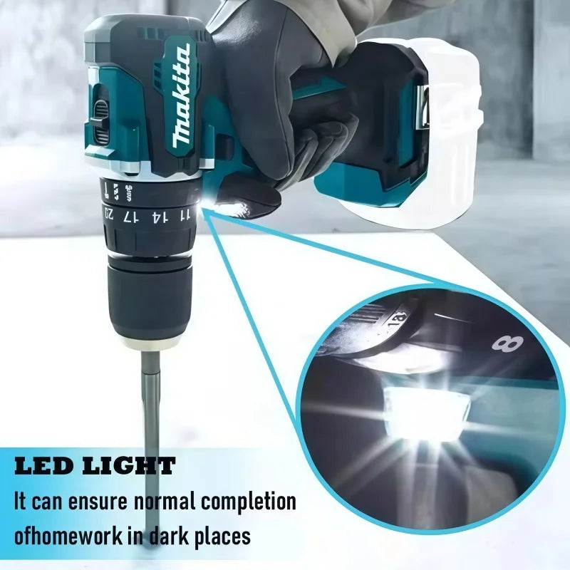 Makita Original 18V DDF487 and battery Combos Cordless Driver Drill Brushless Electric Impact Screwdriver 18V Rechargeable Power Tool