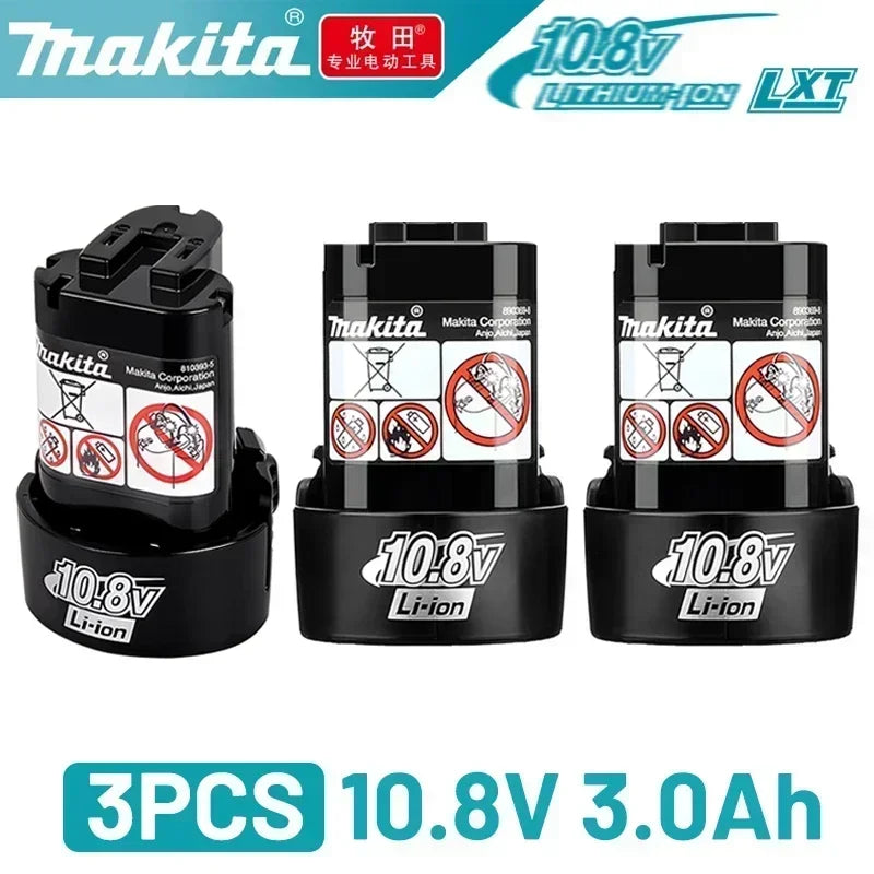 Makita original 10.8V BL1013 BL1020 BL1030 Makita battery ，3.0Ah makita rechargeable replacement battery，TD090D LCT203W Power battery