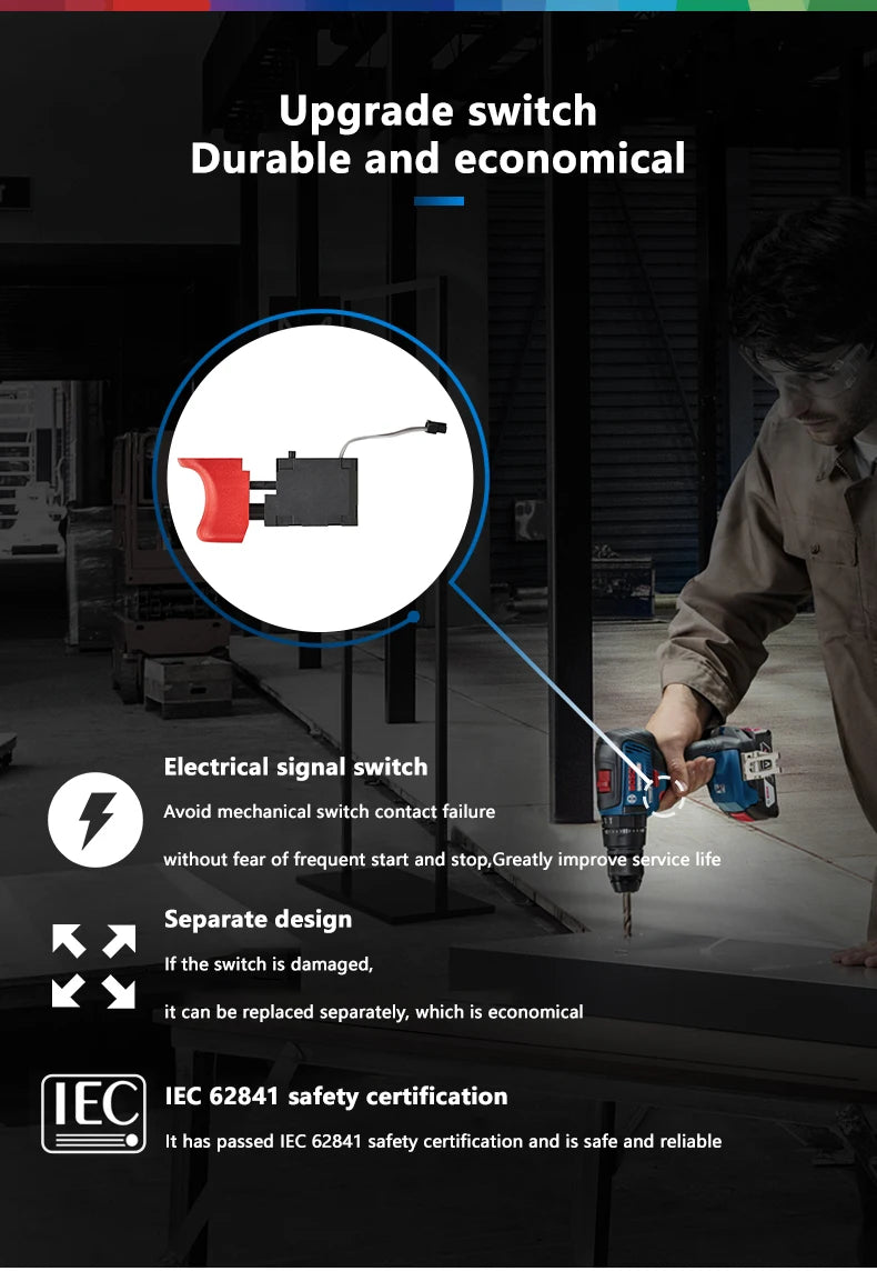 BOSCH GSR 18V-50 Brushless Cordless Drill Driver 18V Professional Power Tools Bosch Original Electrical Screwdriver GSR18V-50