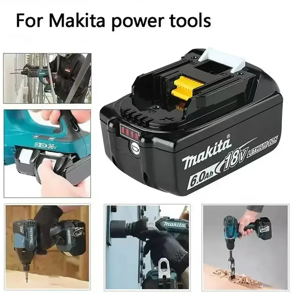 Genuine Makita BL1860 18V 6AH TBW Battery Power Tools Li-ion Replacement LXT BL1850 BL1840 for 18V Screwdriver with BMS TPCELL 18V