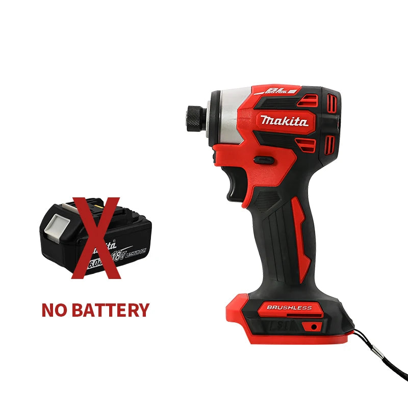 Makita 18V DTD173 Red Brushless Drill Power Tool for Home Improvement And DIY 180Nm Electric Wood/Bolt/T-Mode