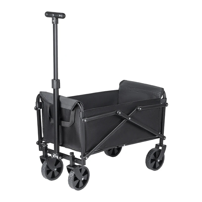 Trolley beach wagon JV Foldable Portable Picnic Outdoor Camping Cart Heavy Duty Folding Utility Cart Shopping Beach Collapsible Folding Utility Cart