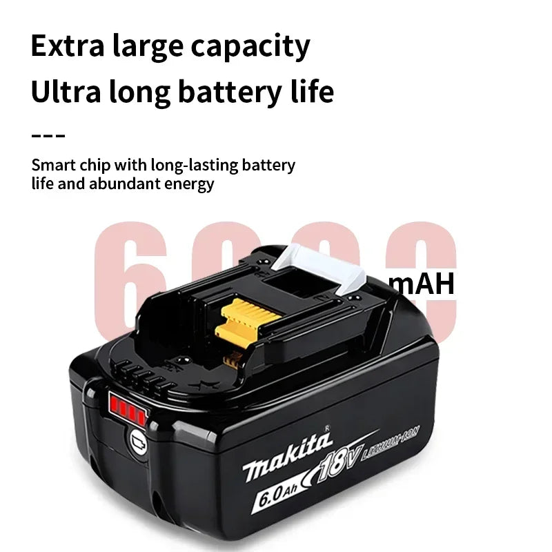 Makita Original 6.0Ah 18V battery TBW high-energy battery replaceable Makita BL1860B