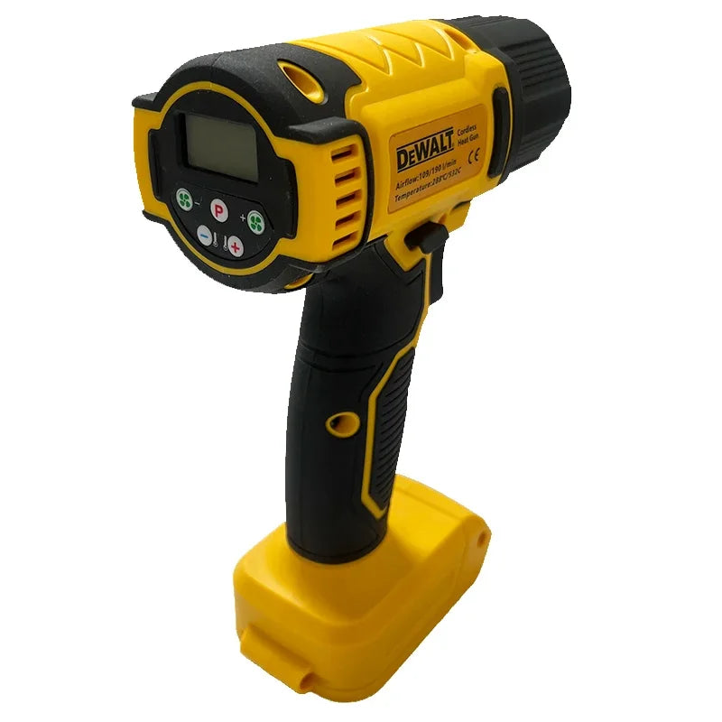 Dewalt 18V 20V Heat Gun Digital Display Electric Air Guns Cordless Heat Gun With 3 Nozzles Industrial Shrink Wrapping Hot Air Gun for 20V Battery