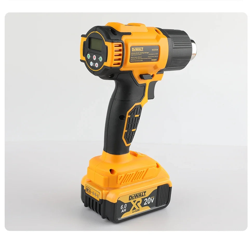 Dewalt 18V 20V MAX DCE530 Cordless Heat Gun with 6.0Ah battery, Charger and 5x attachments