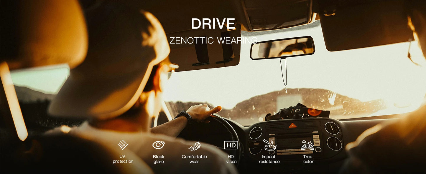 ZENOTTIC JV Retro Square Polarized Sunglasses Fashion Shade Women Men Ultra light TR90 Frame UV400 Protection Classics Sun Glasses