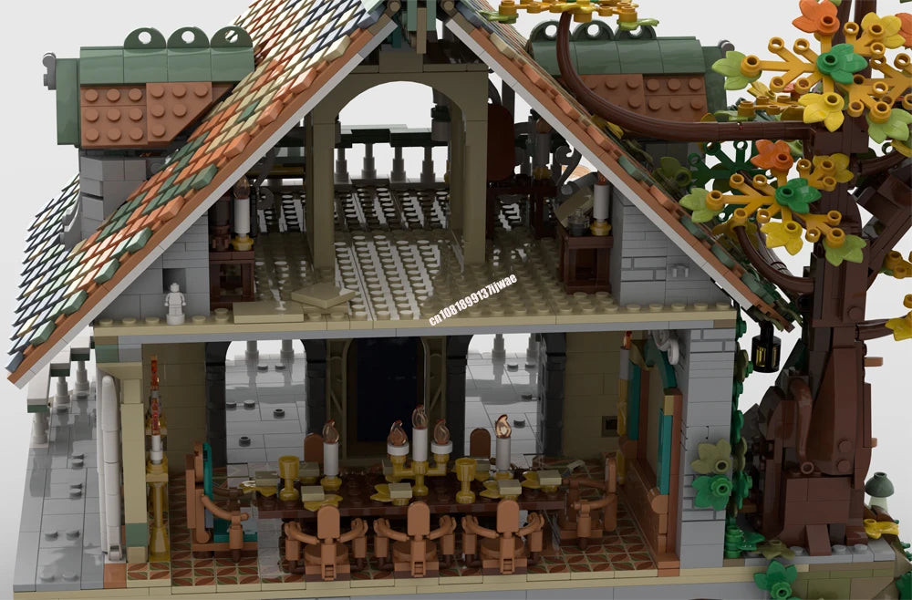 Lord of the Rings JV NEW 3660PCS The Rings Movie The Last Homely House model DIY creative ideas child Toy Assembly Puzzle Birthday Gift MOC-10315