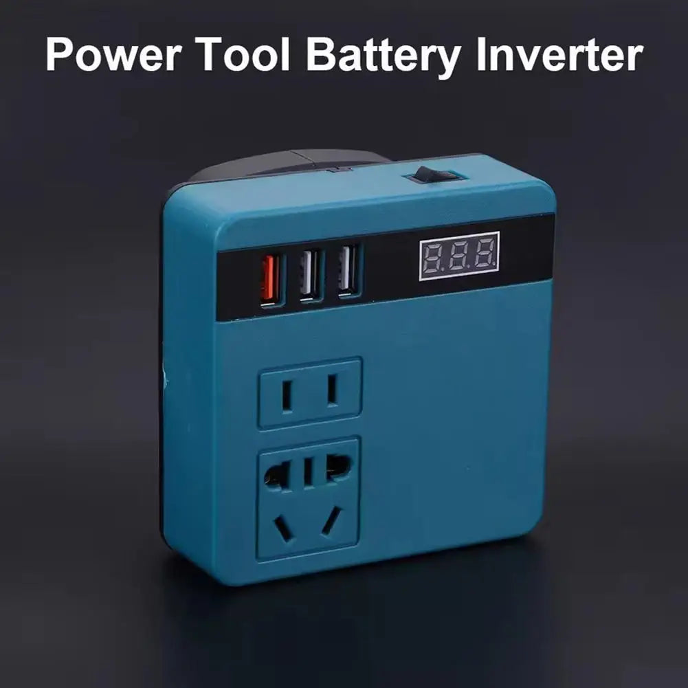 Makita Compatible Multi-Function Lithium Battery Inverter D C 18V To AC 220V Outdoor Work Inverter with Intelligent Fast Charging