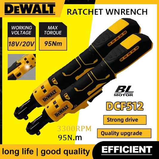 Dewalt 18V 20V Max DCF512 1/2 Inch Brushless Ratchet Right Angle Wrench LED Cordless Driver Variable Speed Power Wrench 20V Power Tools