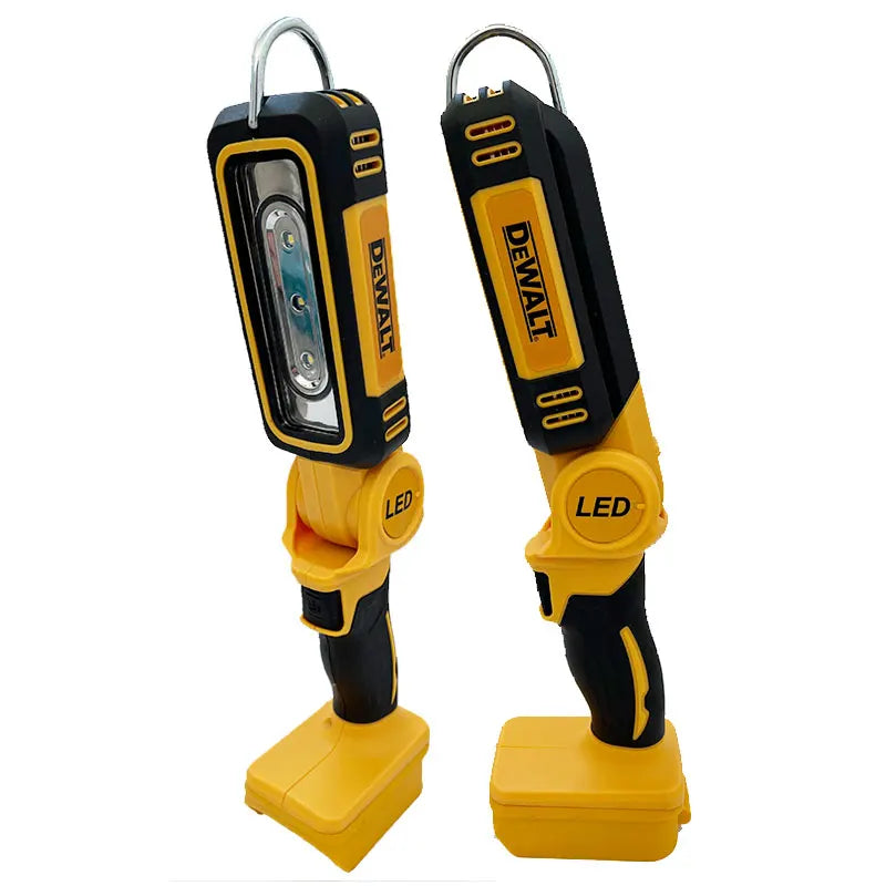 DEWALT 18V 20V max Lithium Battery 90 Degree Multifunctional Folding Work Light Portable Camping Light Emergency Flashlight Car Service