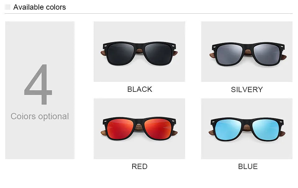 Oi Wood JV Brand Natural Wooden Sunglasses Men Polarized Fashion Sun Glasses Original Wood Oculos De Sol Masculino New TR90 Frames