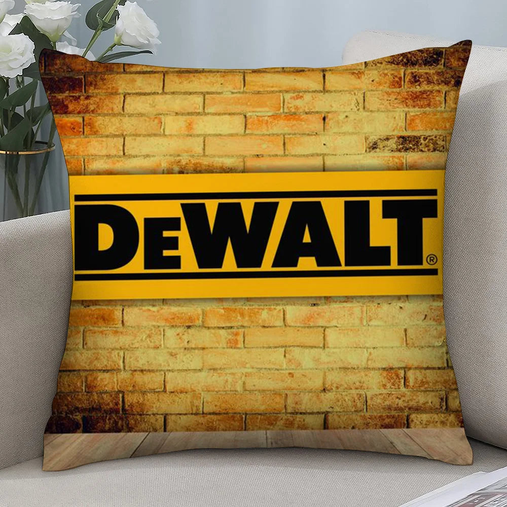 DeWalt Pillow Case Short Plush Sofa Decorative Gift Home Double-sided Printing Cushion