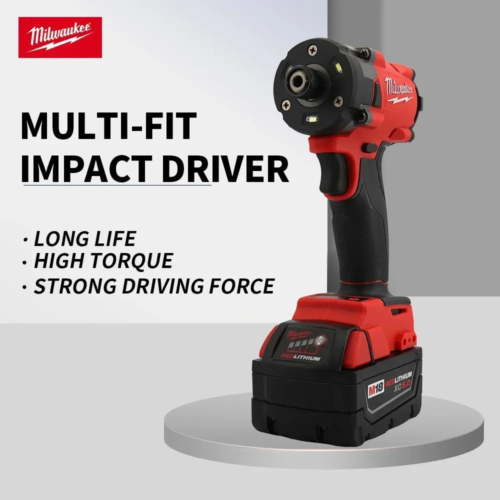 Milwaukee 18v brushless impact driver High efficiency torque lithium battery impact driver electric power tool