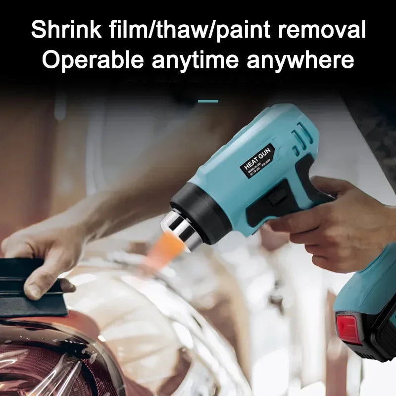 Makita Dewalt Milwaukee Bosch Black Decker Compatible JV 18V 20V Li-ion Battery Cordless Heat Gun Handheld Electric Heat Gun with 4 Nozzle