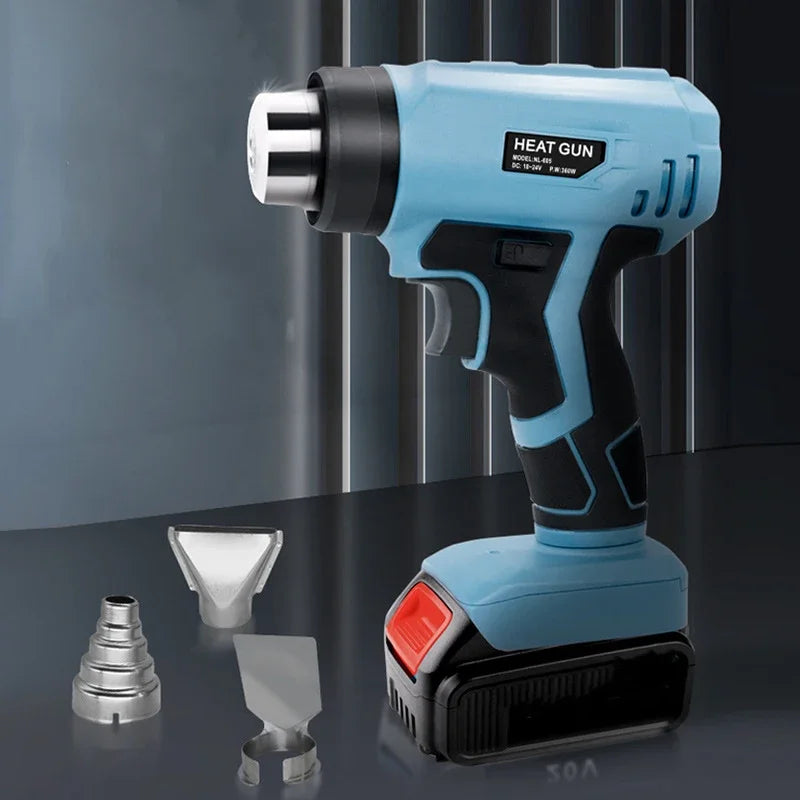 Makita Dewalt Milwaukee Bosch Black Decker Compatible JV 18V 20V Li-ion Battery Cordless Heat Gun Handheld Electric Heat Gun with 4 Nozzle